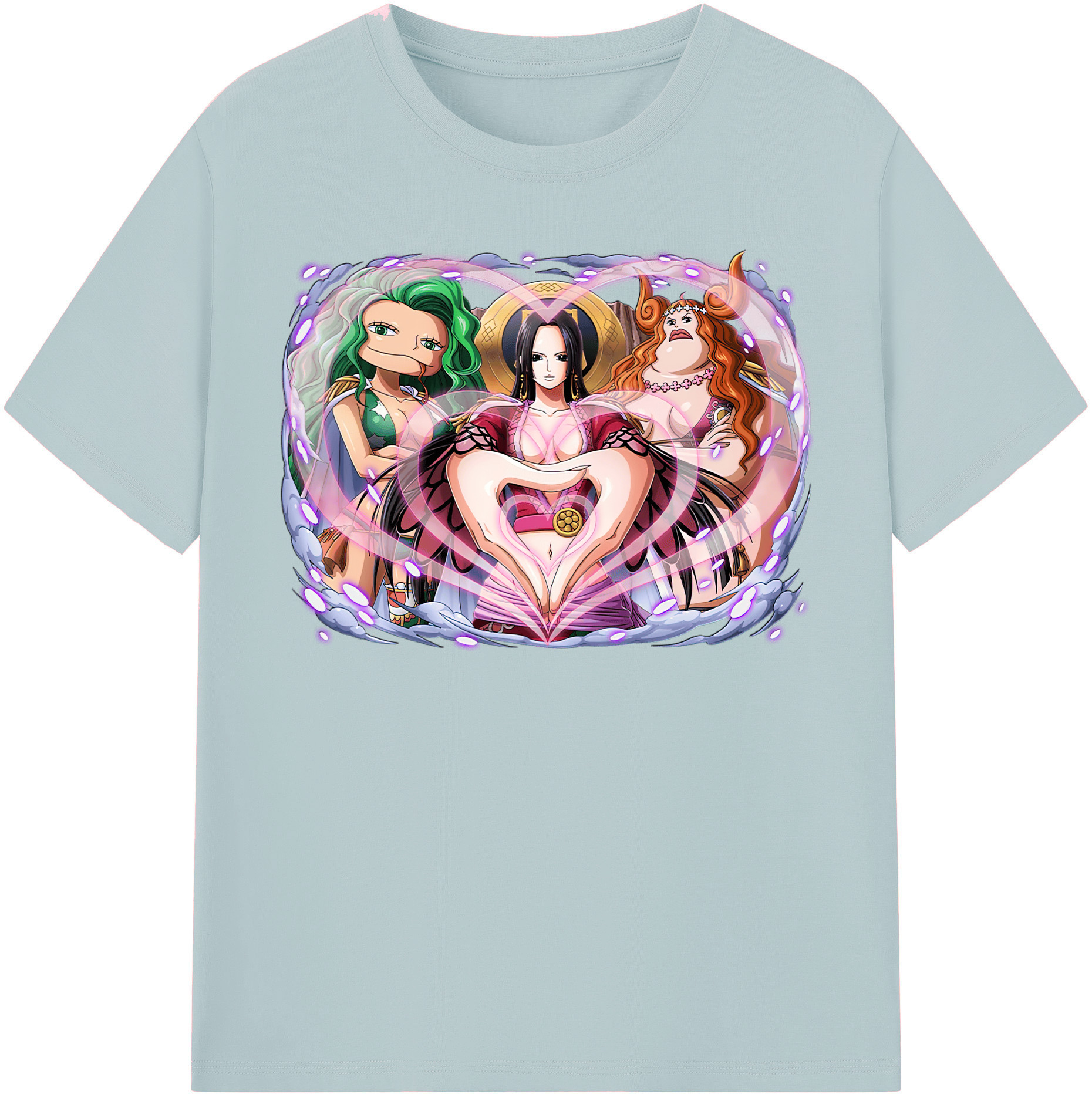 ワンピース ボア・ハンコック ONE PIECE Boa·Hancock 綿100％半袖Tシャツ（フロントプリント）